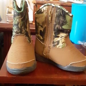 Baby boy camo boots